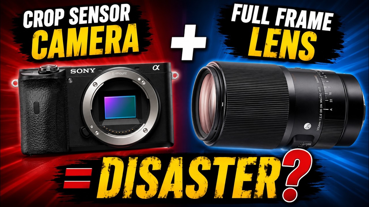 Full Frame Camera Lens on a Crop Sensor Camera - WHAT HAPPENS ?
