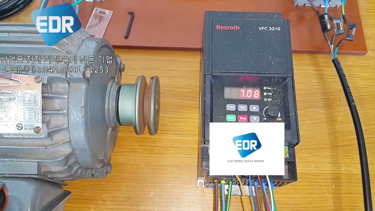 REXROTH VFC3210-1K50-3P4-MNA-7P-NNNNN-NNNN / 렉스로스 인버터 수리 완료 테스트 영상