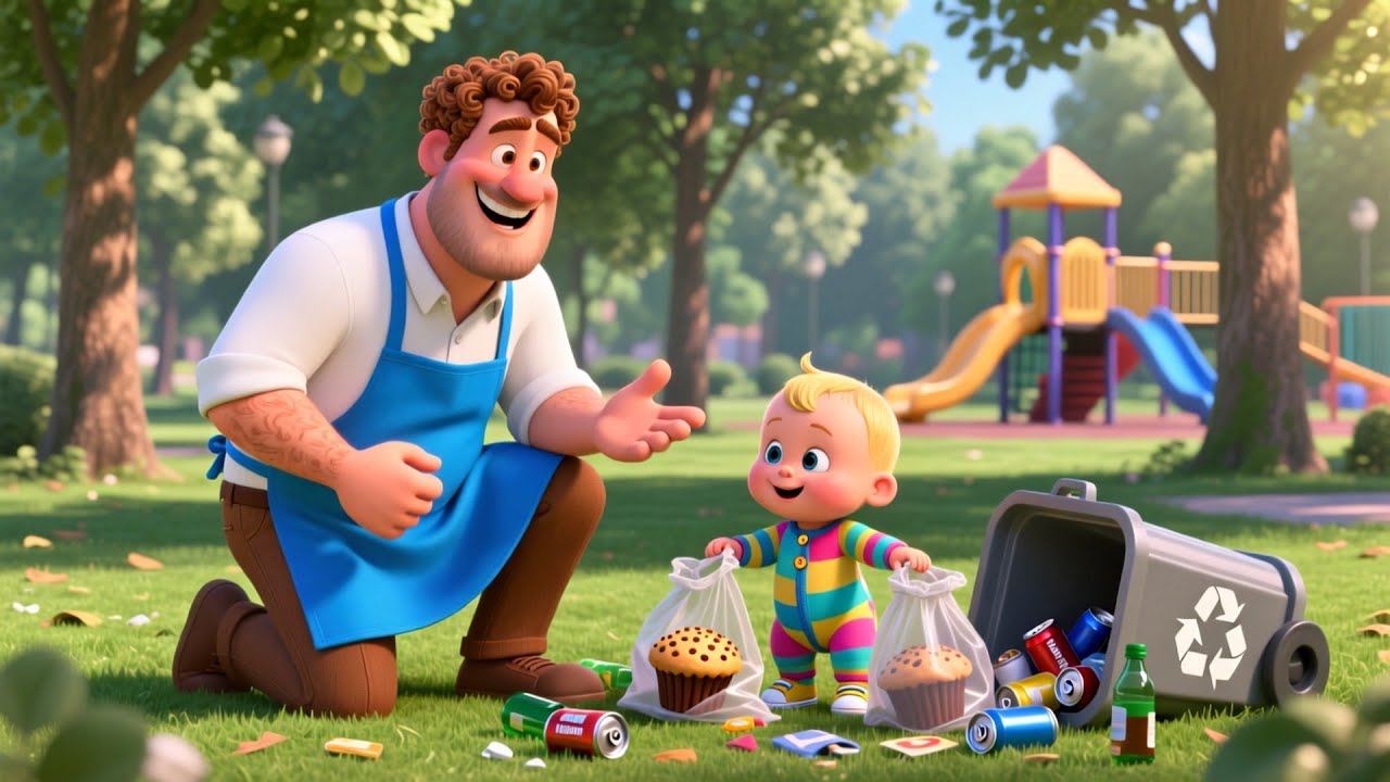 The Muffin Man Recycling Day | Fun Eco Song for Kids | Learn Recycling Nursery Rhyme