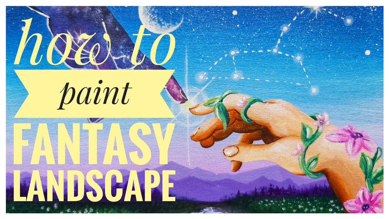 How to paint fantasy landscape