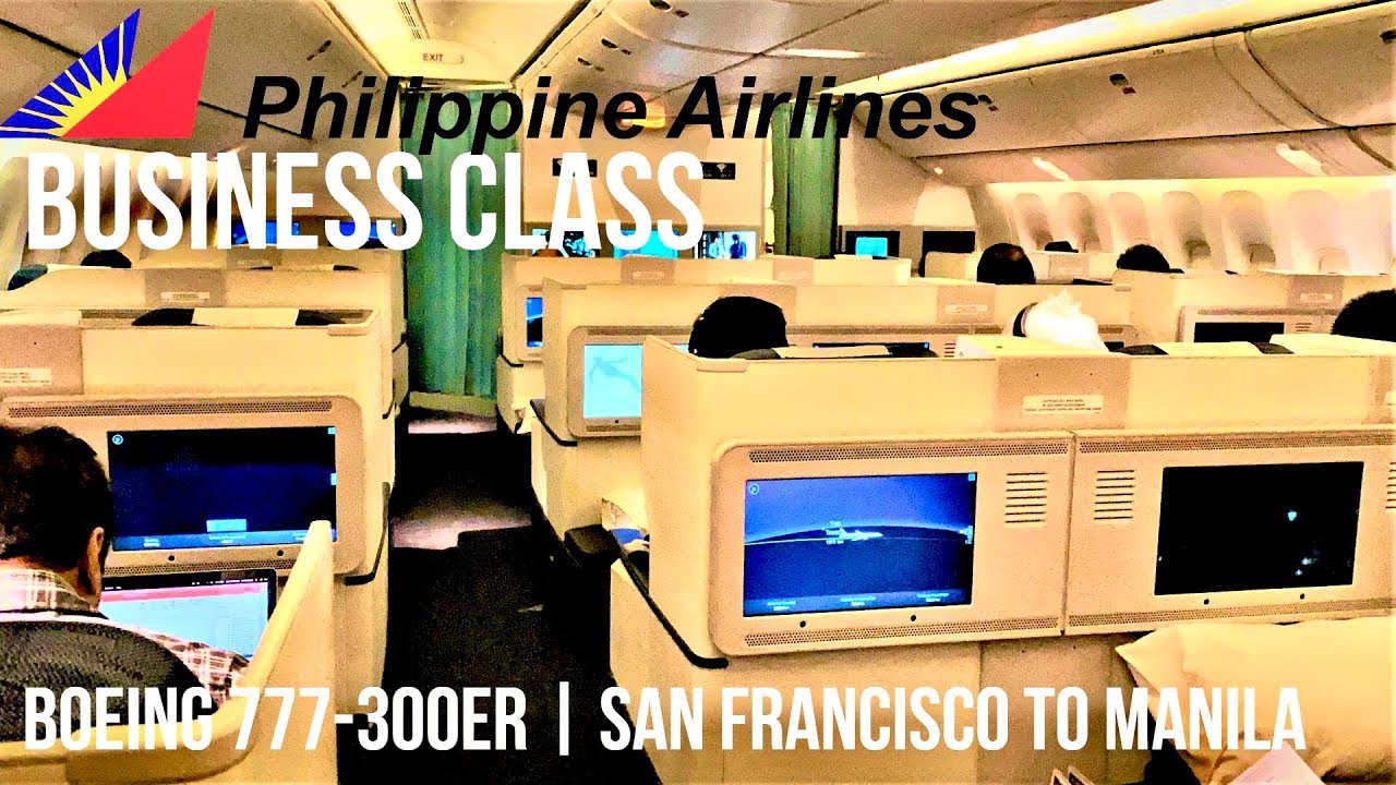 PHILIPPINE AIRLINES BUSINESS CLASS BOEING 777-300ER SFO-MNL