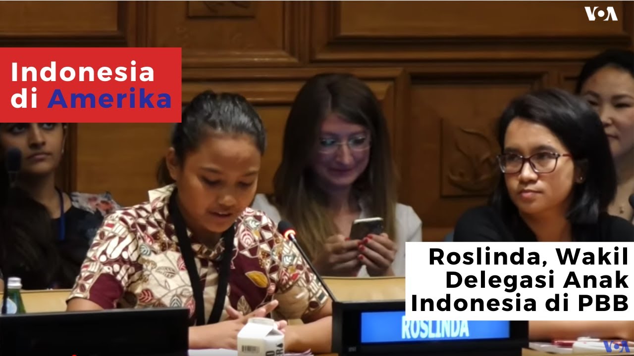Roslinda, Wakil Delegasi Anak Indonesia di PBB