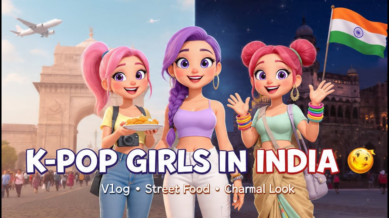 ✈️ K-POP Girls in India! – Rumi, Mira & Zoey’s Fun Travel Vlog 🇮🇳