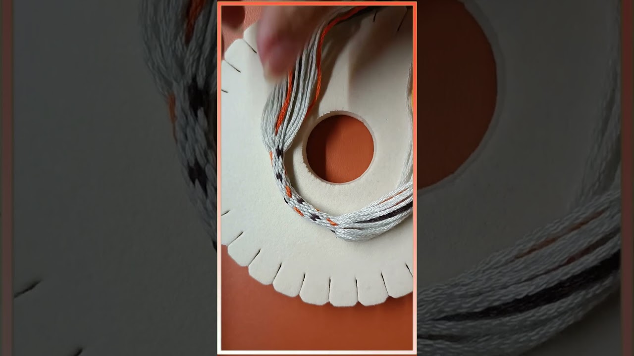 20 string kumihimo loop for friendship bracelet tutorial