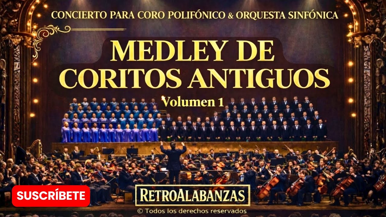 Coritos Cristianos Antiguos | 32 Alabanzas tradicionales (Coro y Orquesta Sinfónica)