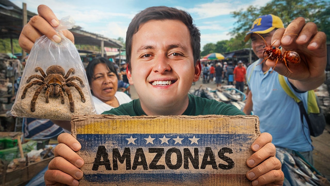 Prob&eacute; la comida M&Aacute;S extrema del Amazonas (ara&ntilde;as, insectos y m&aacute;s)