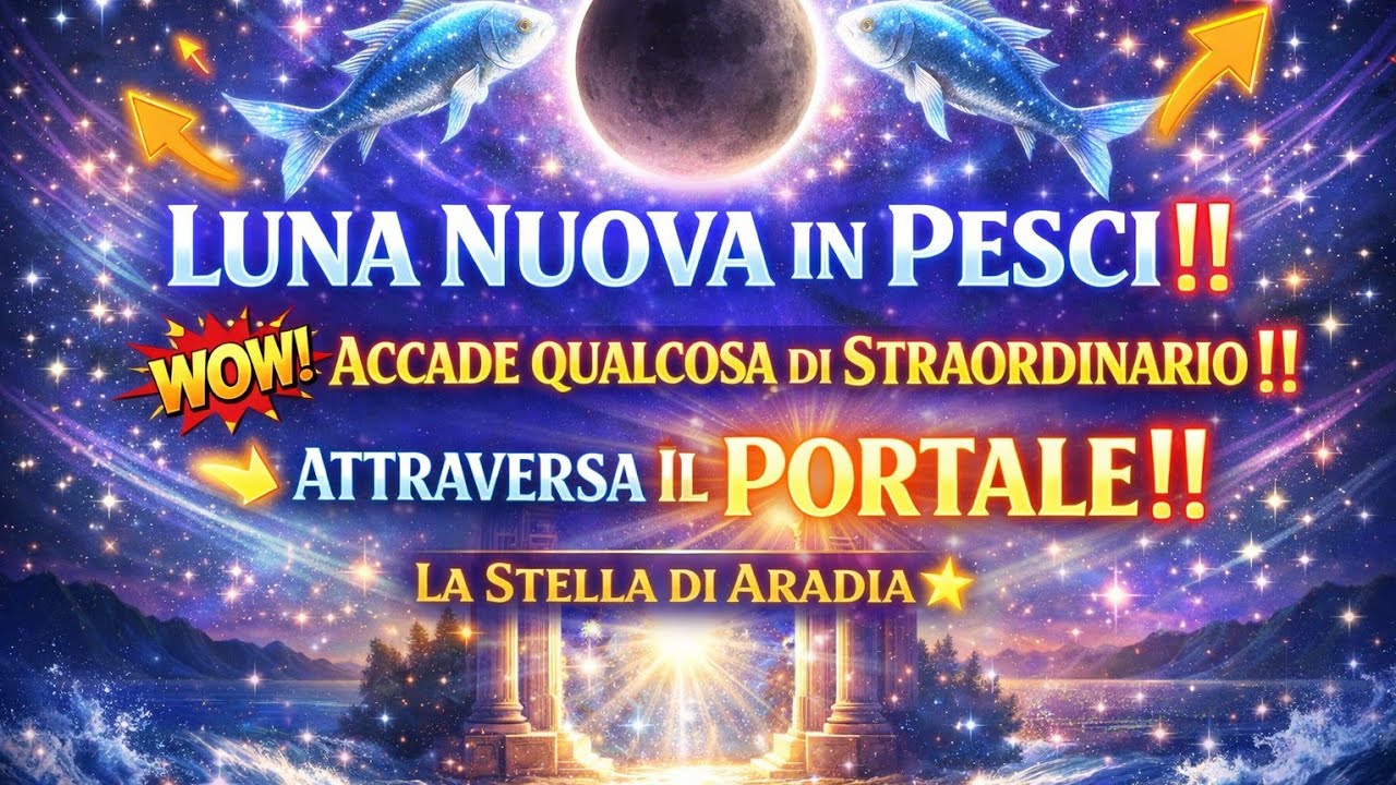 🔮LUNA NUOVA IN PESCI ♓️  QUALCOSA DI STRAORDINARIO TI ACCADE‼️🔮🪄 DEVI SOLO ATTRAVERSARE IL PORTALE‼️