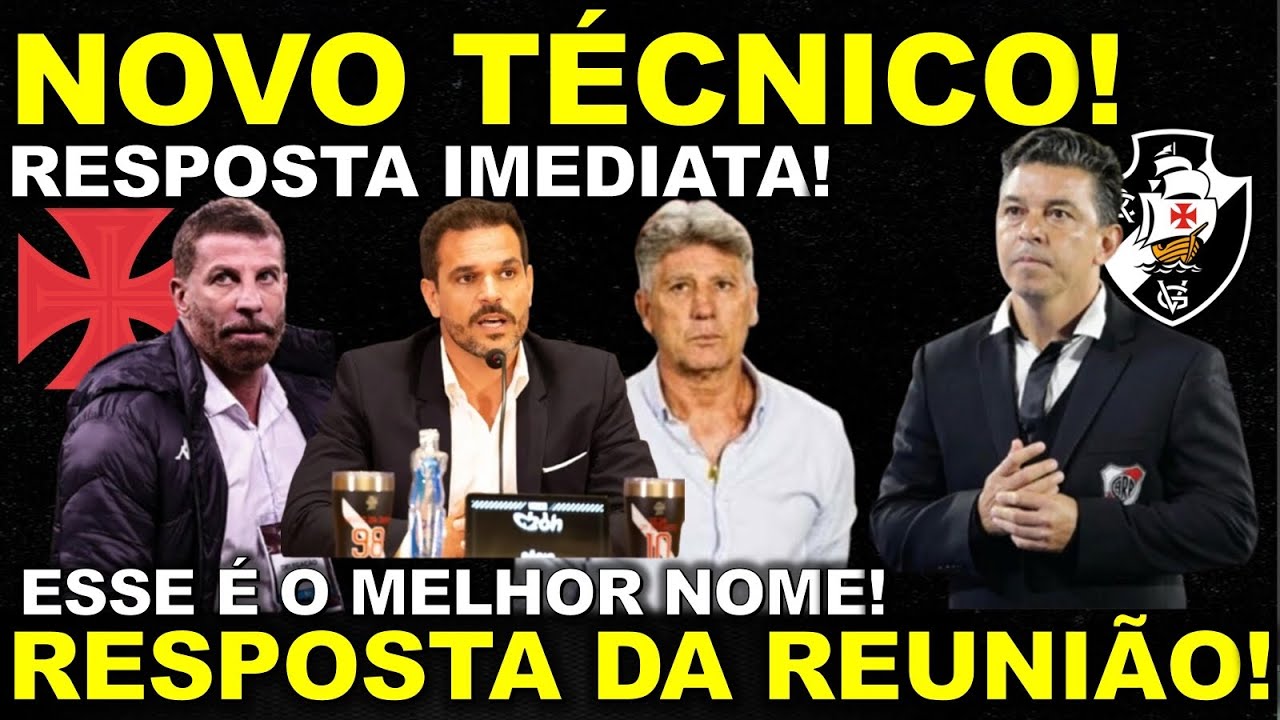 NOVA RESPOSTA! NOVO TÉCNICO FECHADO - ÚLTIMAS NOTÍCIAS DO VASCÃO! CORTESIA DO CANAL VASCO CONNECTION