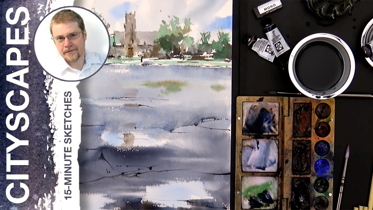 #108 Composition as a Tool (Watercolor Cityscape Tutorial)