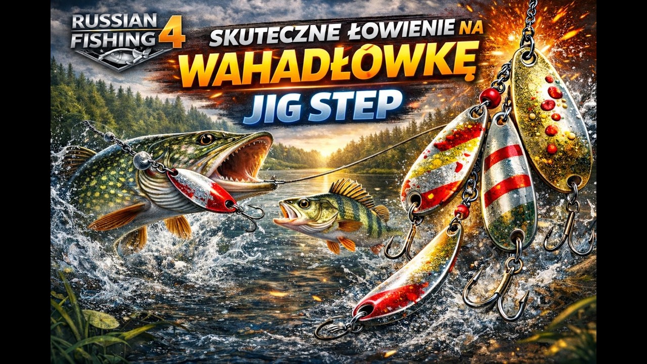 Russian Fishing 4 skuteczne łowienie na wahadłówkę Jig Step #spinning