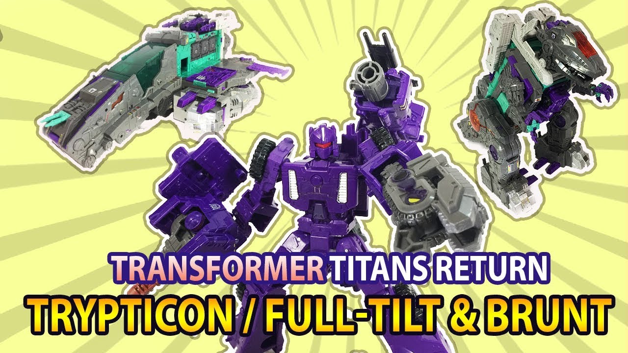 Transformer Titans Return Trypticon & Full Tilt/ Review & Combine with Siege Brunt