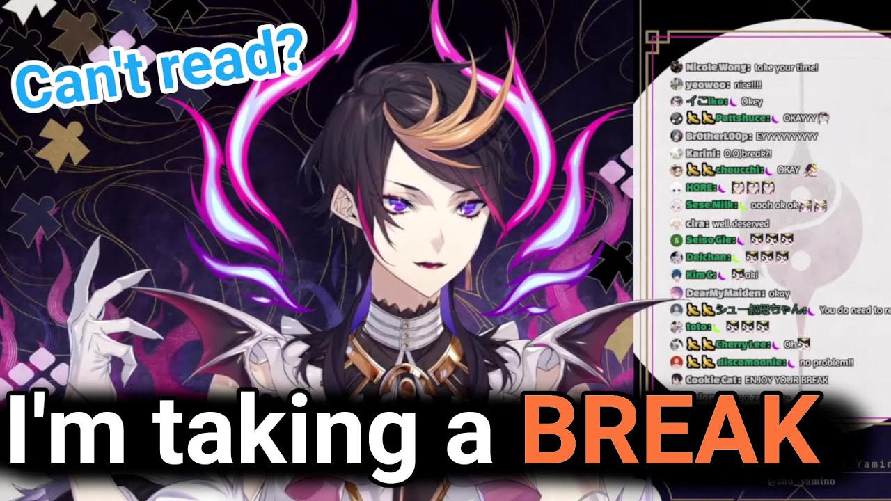 Shu explains why he's taking a break | Shu Yamino