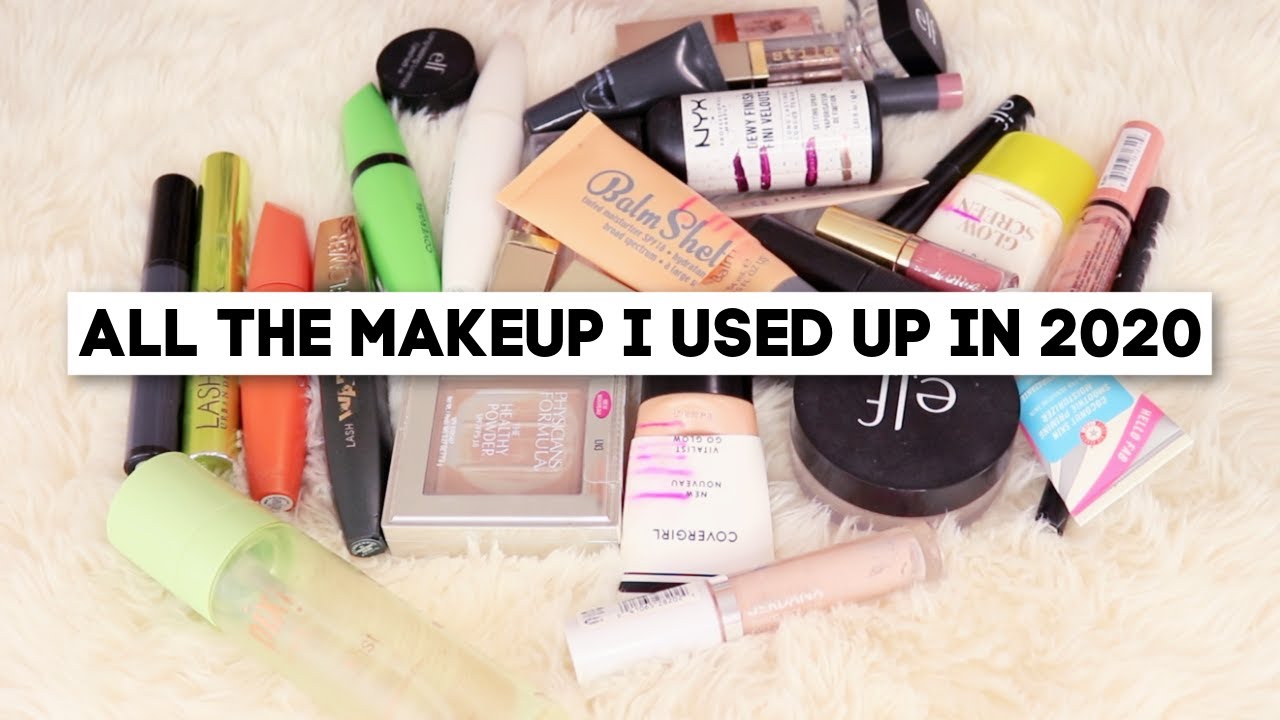 2020 MAKEUP EMPTIES // All the makeup I used up this year