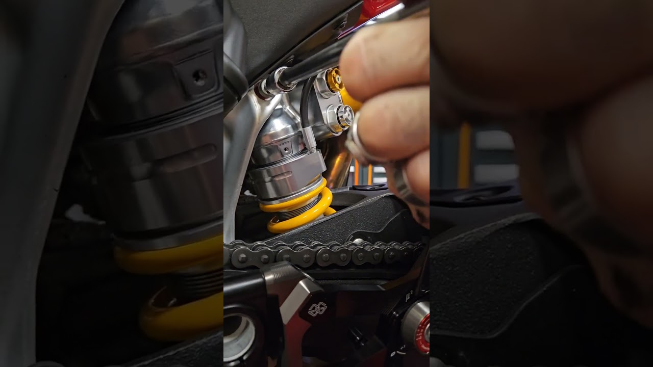 Ohlins TTX Shock install on 2024 Ducati Panigale V4