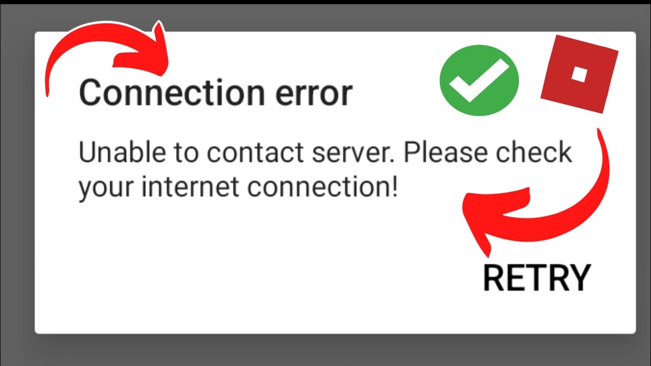 How To Fix Roblox Connection Error  Solved 2024  Unable to contact server Please check your internet