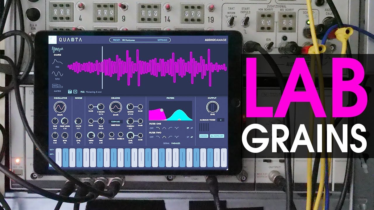 Granular Synthesis and Test Equipment Soundpack for Audio Damage Quanta