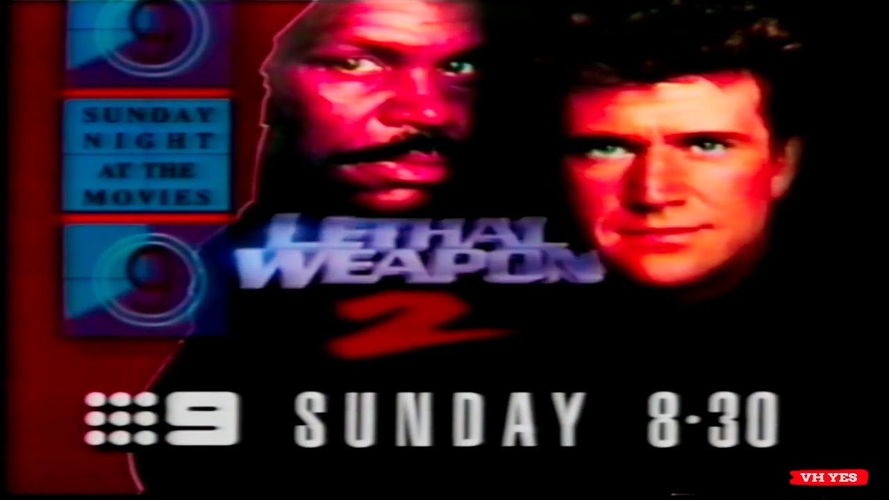 Sunday Night at the Movies - Lethal Weapon 2 - Australian TV Commercial (1992)