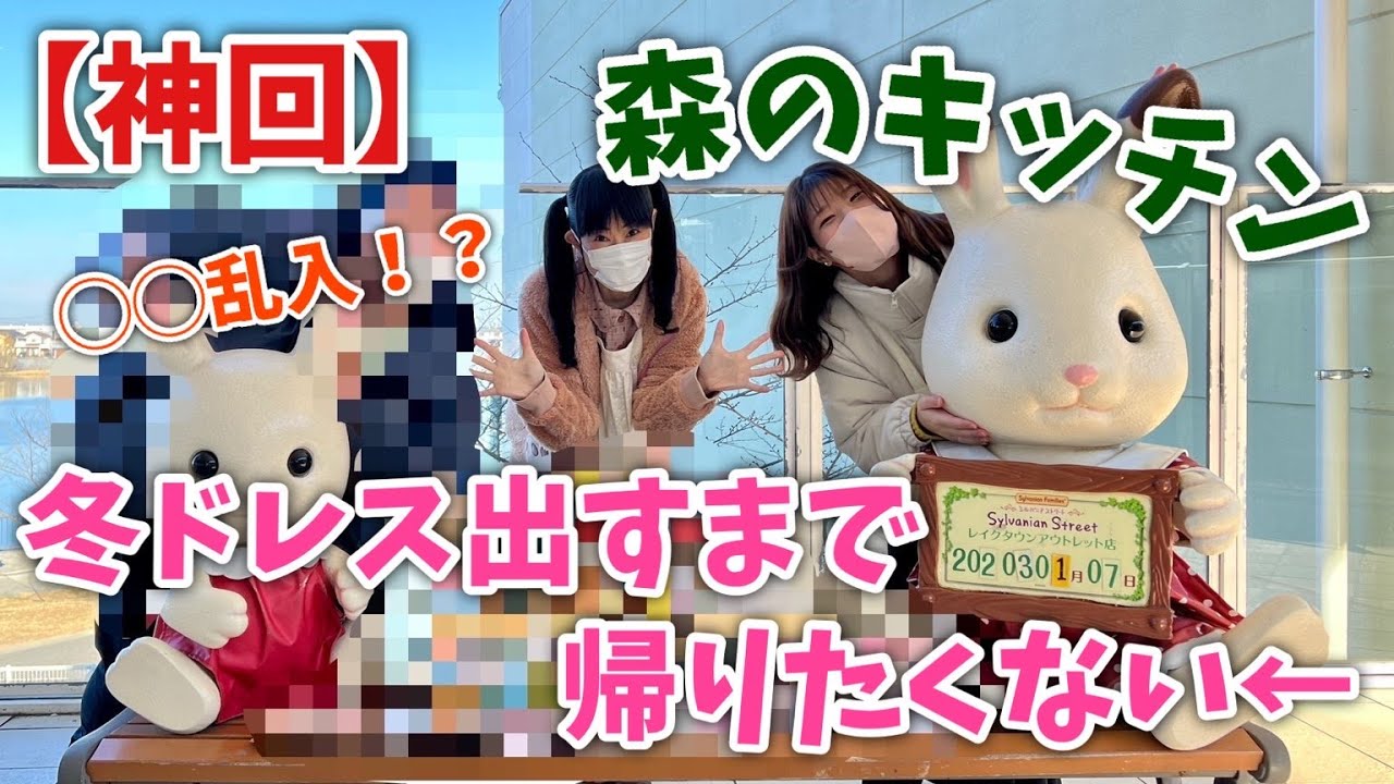 【シルバニアファミリー】○○乱入！森のキッチンで冬ドレス出すまで帰りたくない←【神回】