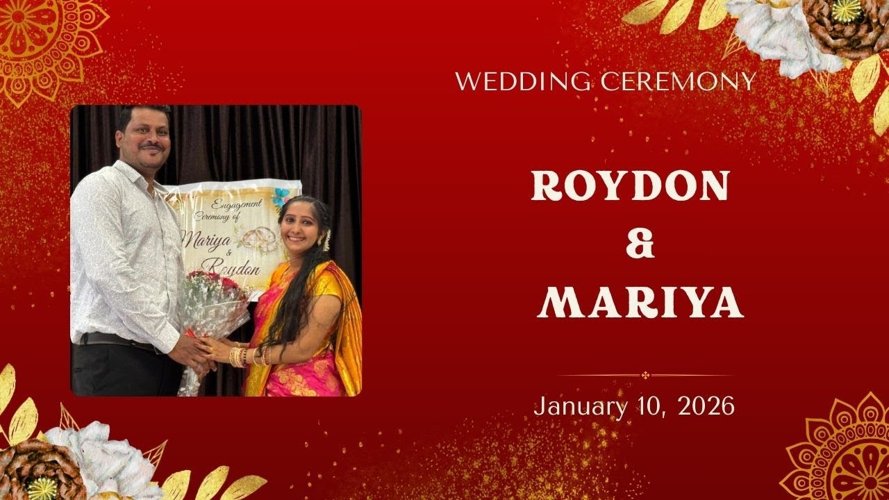WEDDING CEREMONY OF ROYDON & MARIYA | AT ST SEBASTIAN CHURCH PERMANNUR