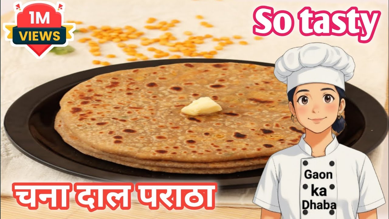 मुलायम और टेस्टी चना दाल का पराठा रेसिपी। Chana daal ka paratha recipe। Paratha recipe