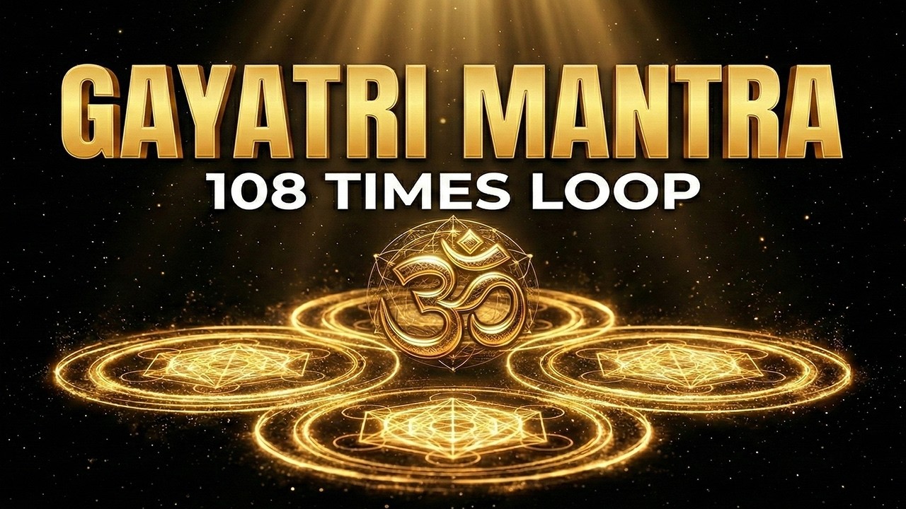 OM Bhur Bhuva Swaha – Gayatri Mantra Loop for Healing & Focus | Gayatri Mantra 3D Cosmic 1 hour Loop
