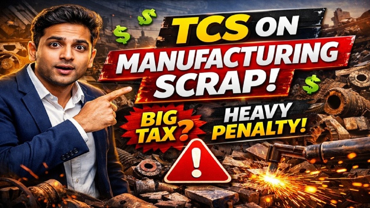 🔥Manufacturing Process से बने Scrap पर TCS| Section 206C Explained in 15 Minutes