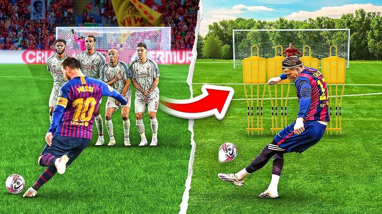 RZUT WOLNY JAK MESSI? | ODTWARZAMY NAJLEPSZE BRAMKI #4