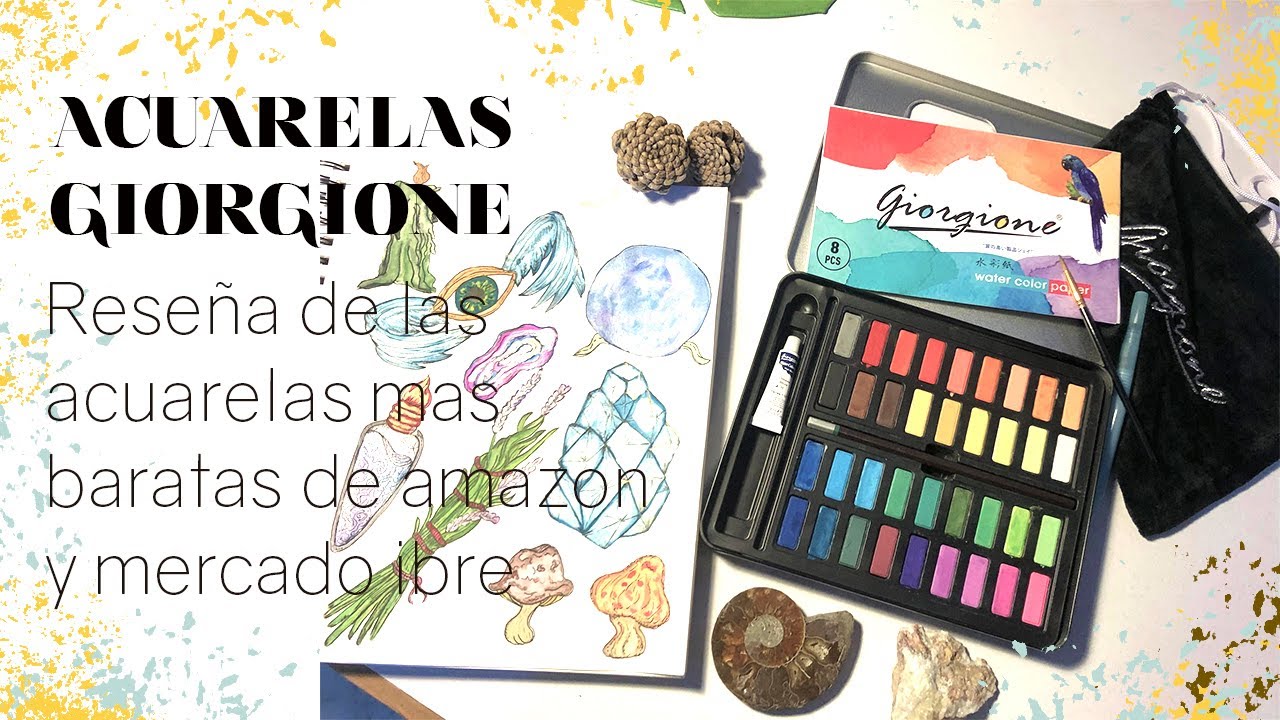 #Acuarela Giorgione, las mas baratas de #Amazon y mercado libre (reseña) Mar Mayahuel