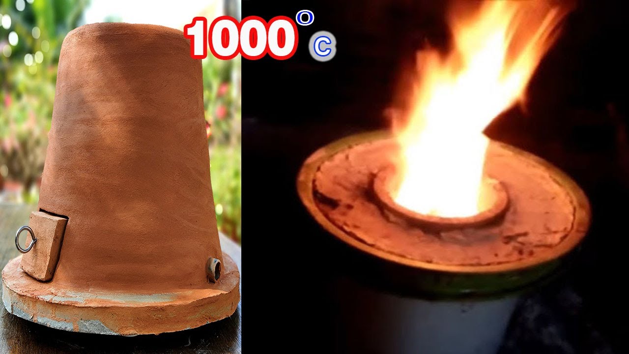 Experiment Making A 1000 Degree Metal Smelter From Clay At Home - DIY Crafts Ideas