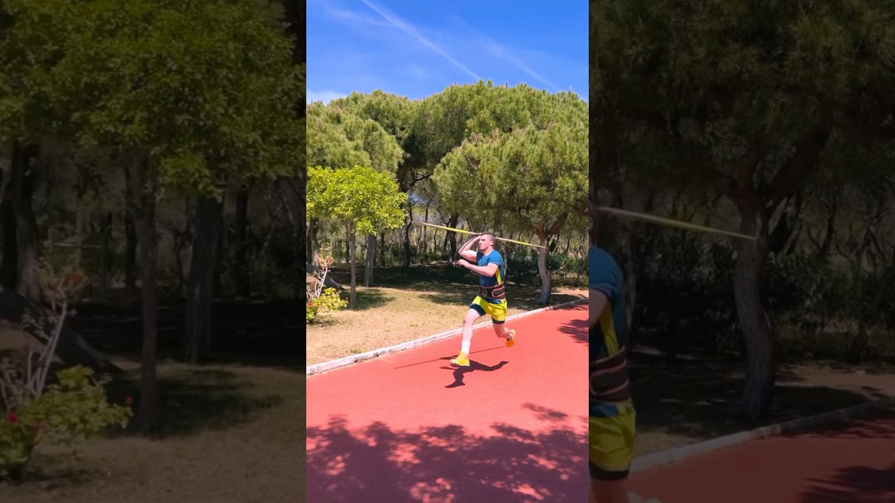 Javelin throwing technique slow motion video #javelinthrow #shorts #technique #throw #javelin