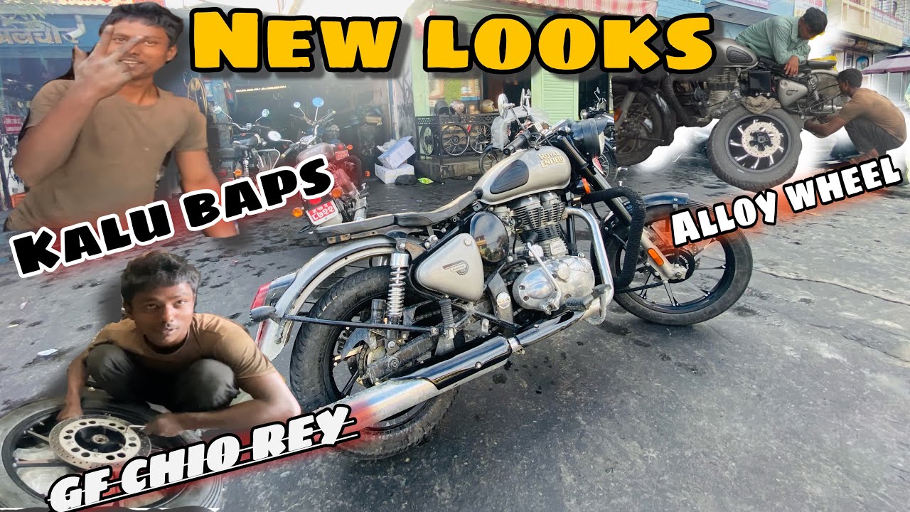 Exchange new alloy wheel 15 19 // Mitho looks Bullet 350 modified
