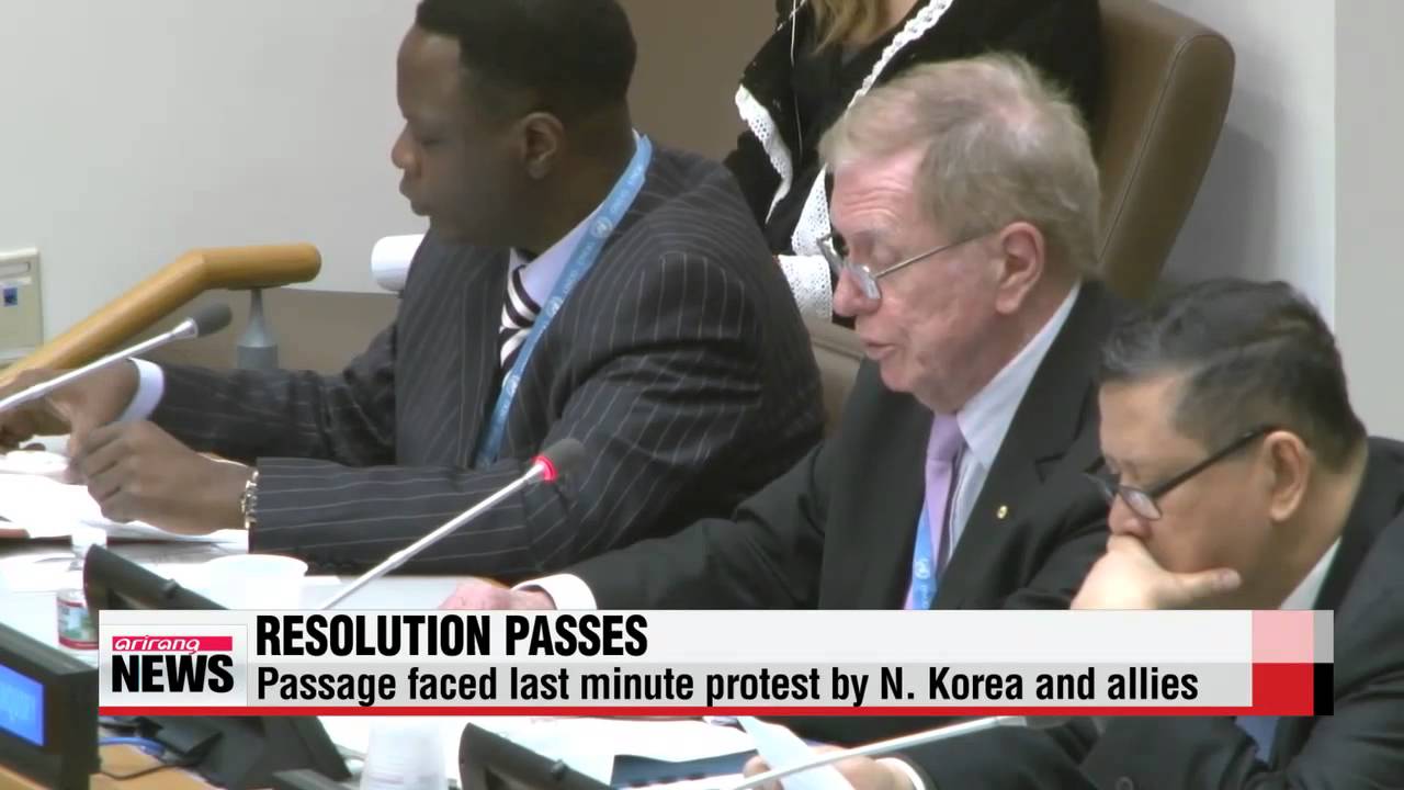 UN committee passes resolution calling for N. Korea&prime;s referral to ICC for crimes
