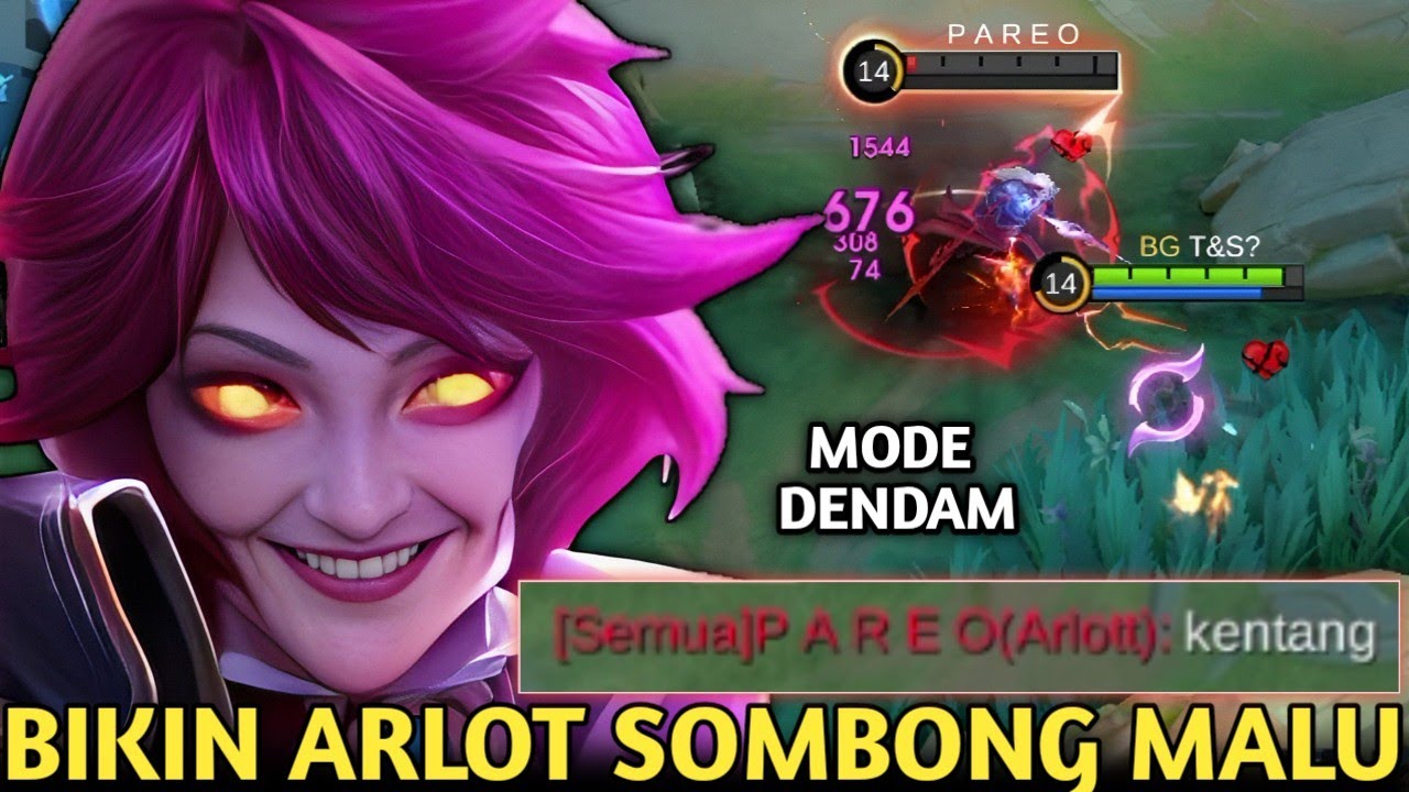 EUDORA MODE DENDAM PSIKOPAT! BIKIN ARLOT YG SOMBONG MALU & LOCK NATAN SAHABATNYA SAMPE MATI 15x!MLBB