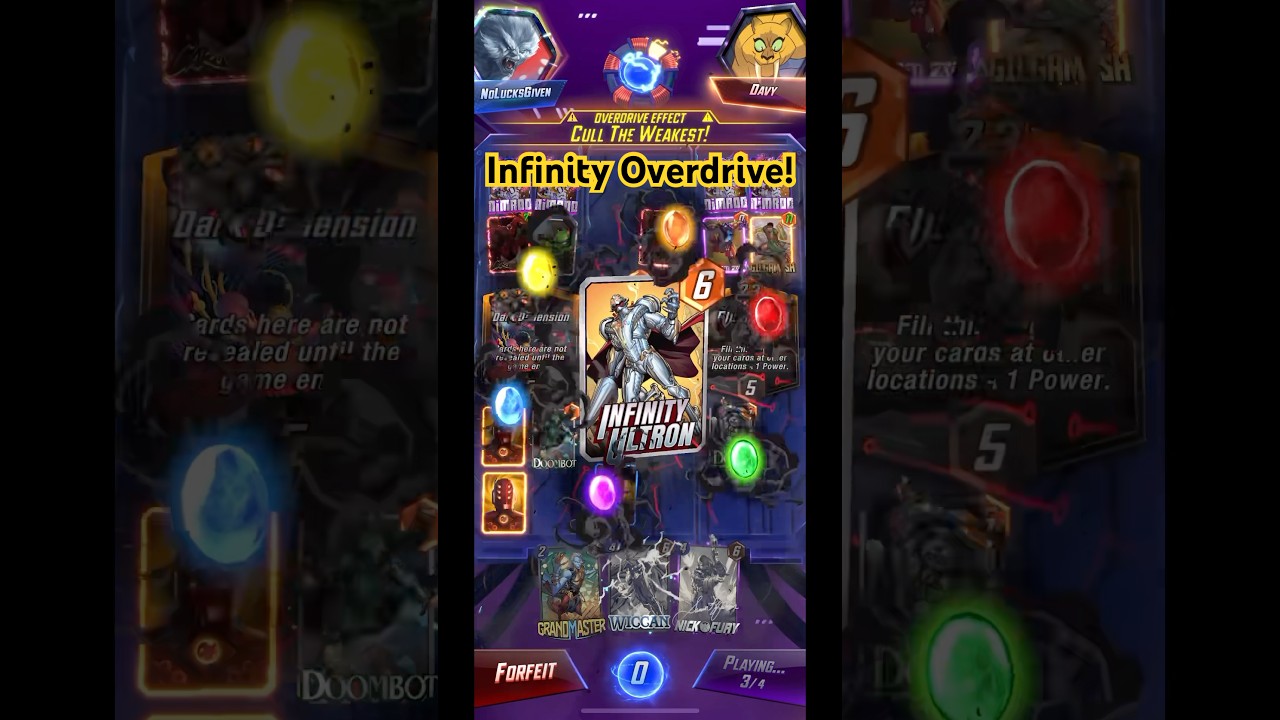 Infinity Ultron in High Voltage Overdrive! #marvelsnap #nolucksgiven #highvoltage #overdrive