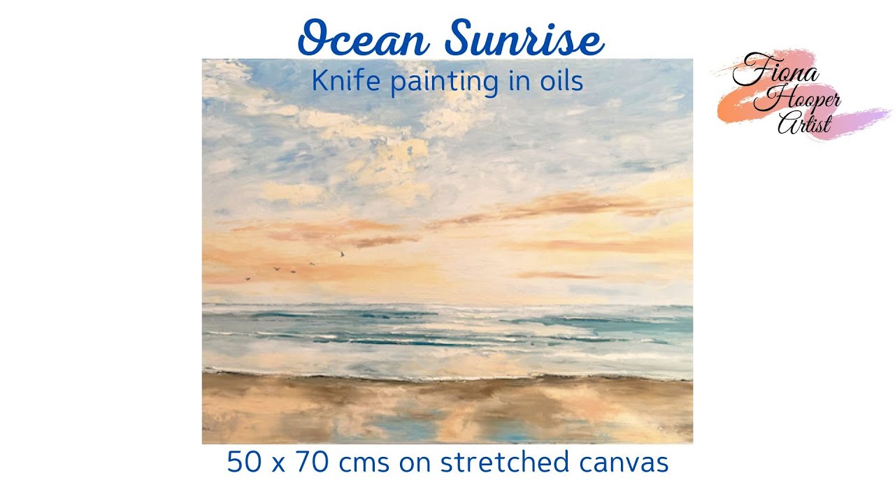 Ocean Sunrise painting demo!