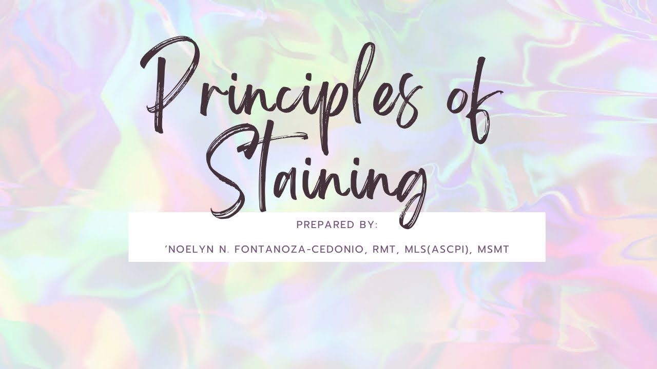 PRINCIPLES OF STAINING