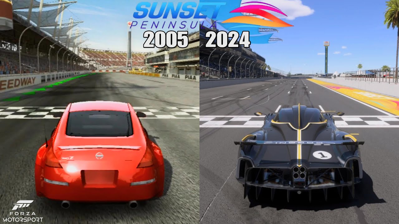 Evolution of Sunset Peninsula Raceway 2005 & 2024 - FM1 & 8 [4K]