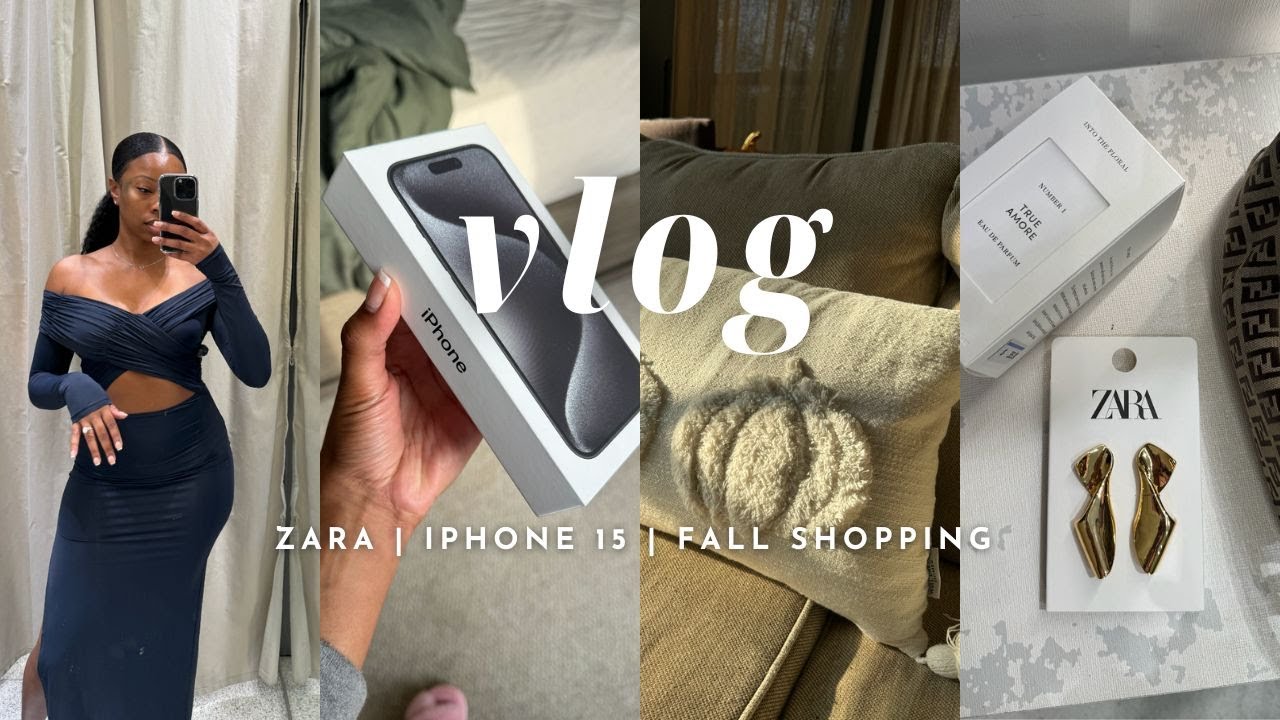 FALL PREP VLOG | Fall Decor Shopping | New iPhone 15 | Zara Haul | True Amore Perfume | Date Night