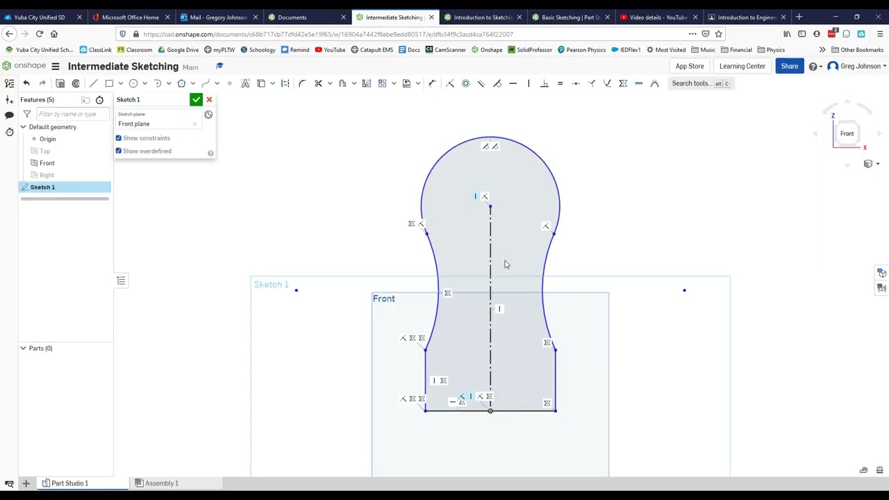 Onshape - Intermediate Sketching