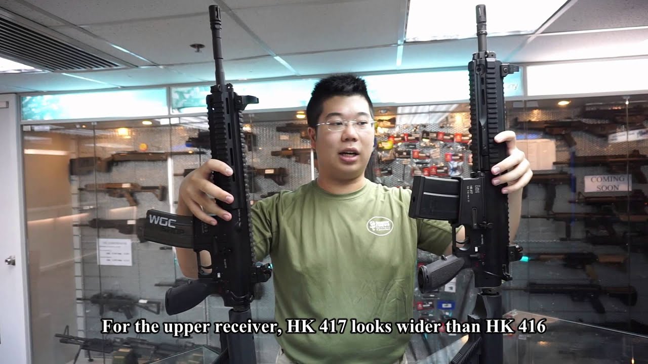 VFC HK 417 Gas Blowback Rifle Review in Cantonese (with English subtitle)
