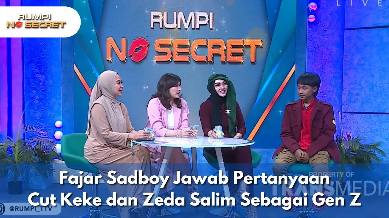 Fajar Sadboy Jawab Pertanyaan Cut Keke dan Zeda Salim Sebagai Gen Z - RUMPI (13/10/25) P3
