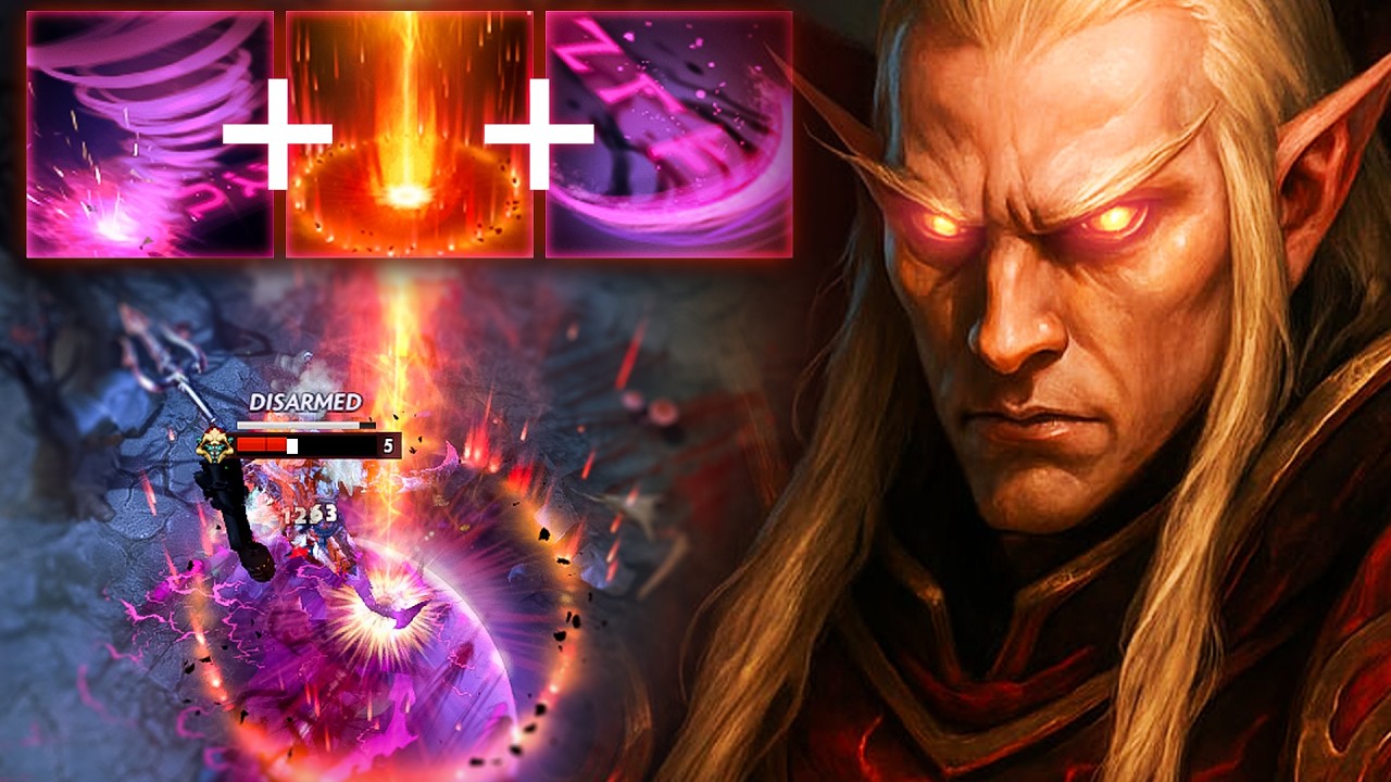 INVOKER vs HUSKAR MID!! Witch Blade Build Epic 26 Kills Game | Dota 2 Invoker