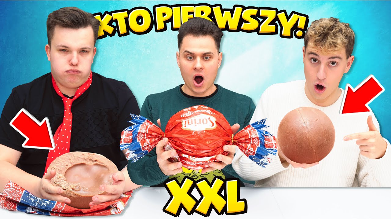 Kto PIERWSZY ZJE Cukierka XXL Wygrywa!