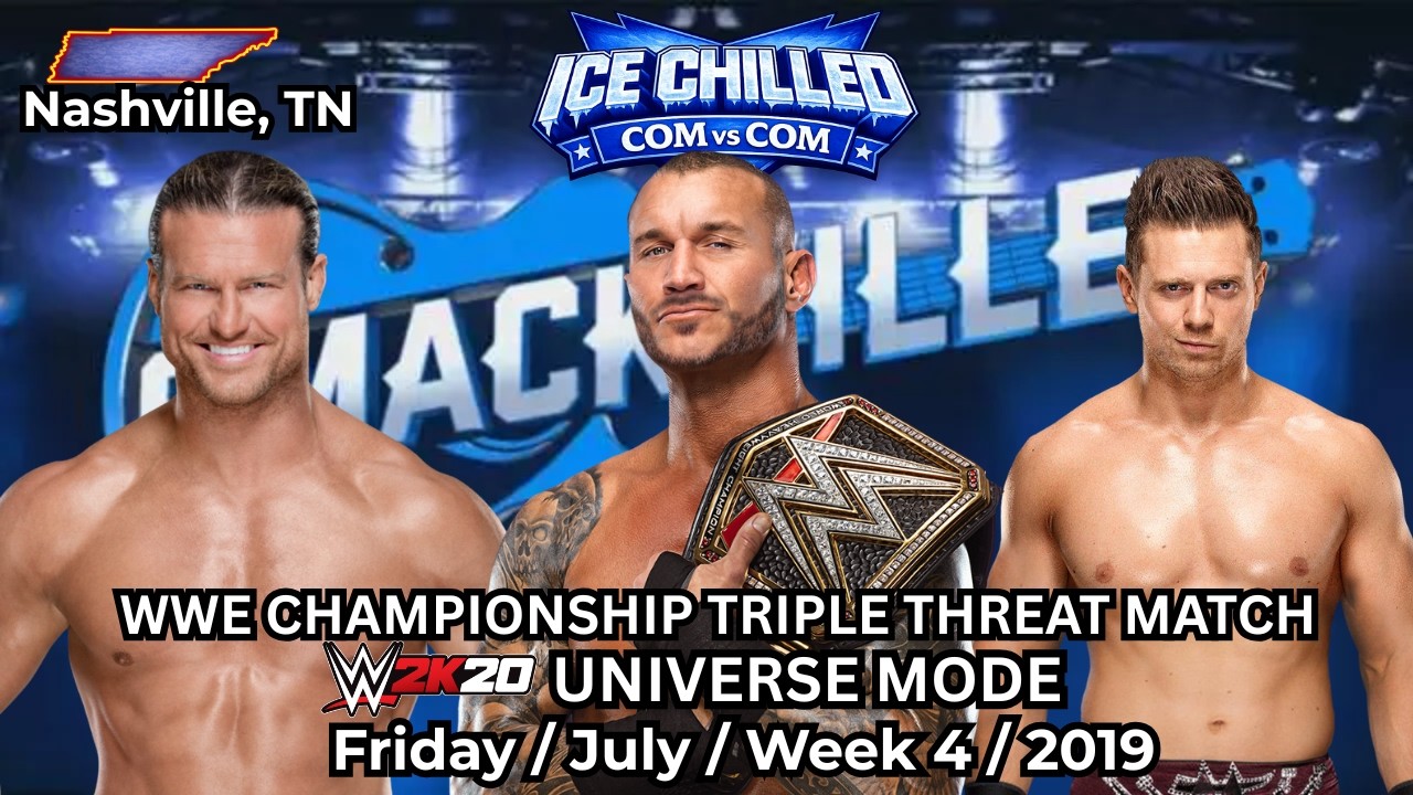 WWE 2K20 Universe Mode COM 🆚 COM: WWE Smackville (Fri.July.Wk4.2019) | No Commentary Stream