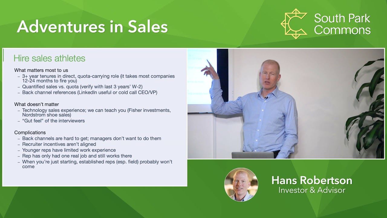 Adventures in Sales with Hans Robertson
