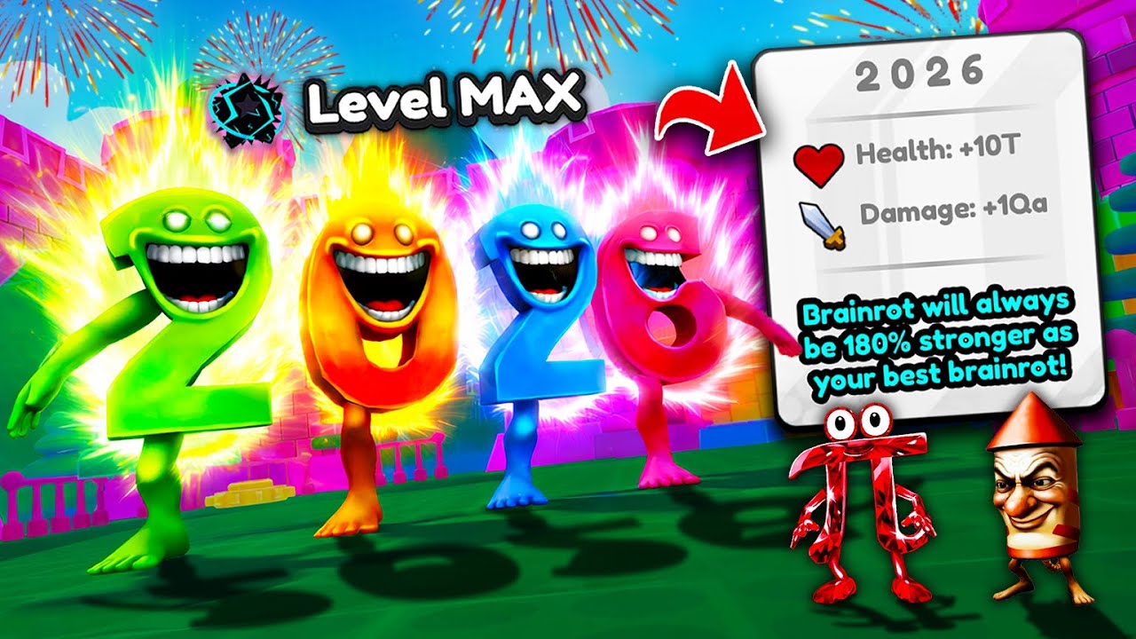 Разблокировка максимального уровня 2 0 2 6 в Brainrot Evolution! (Roblox)