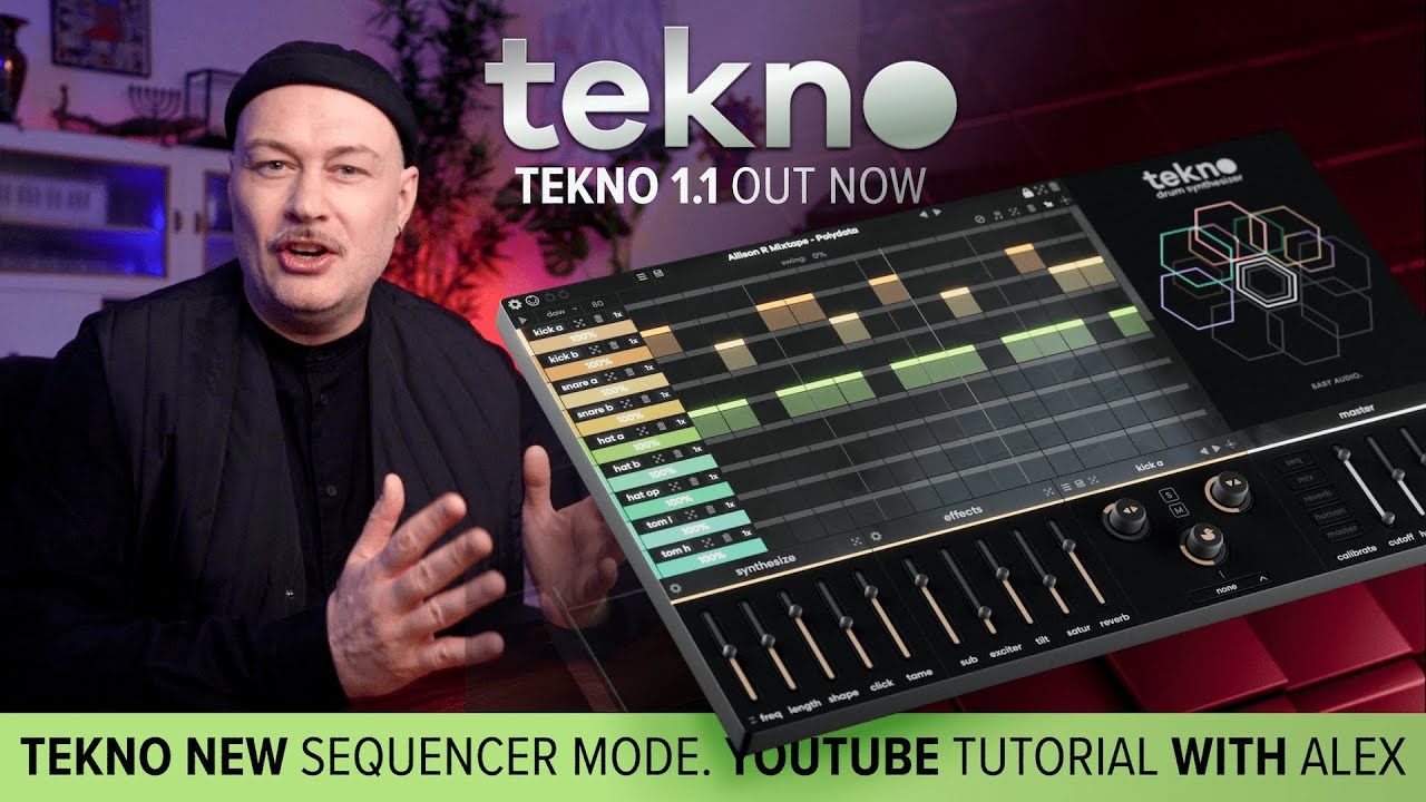 Tekno v1.1 Free Update - New Sequencer + More - Baby Audio