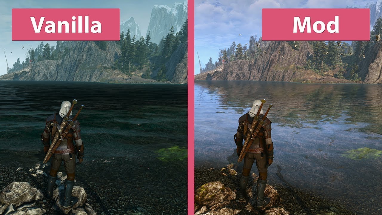 The Witcher 3 – Maximum 4K Graphics 2017 vs. Vanilla Mod Comparison