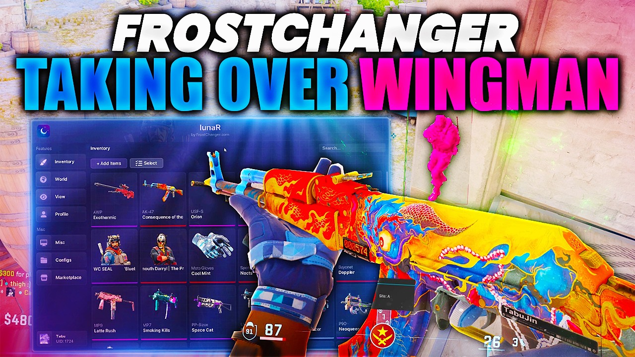Использую СРАЗУ НЕСКОЛЬКО читов, захватываю WINGMAN (CS2 FROSTCHANGER)