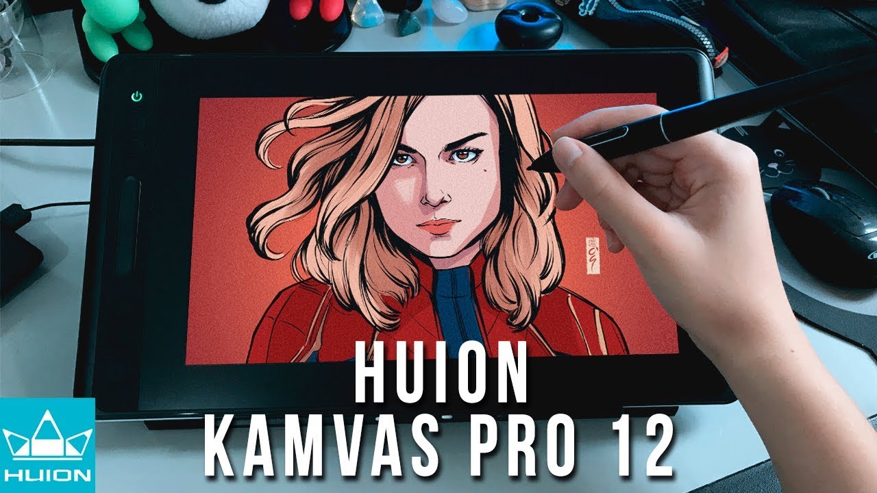 HUION KAMVAS PRO 12 Review & Unboxing - Mesa Digitalizadora  [Acessível em: LSE]
